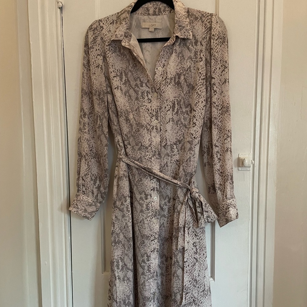 LOFT Snakeskin Maxi
